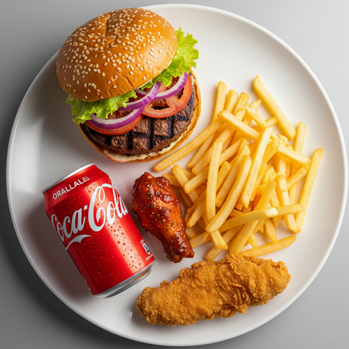 Supreme Burger, 2 Pcs Of Chicken 