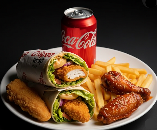 Crispoo Wrap, A Strip, A Hot Wing 